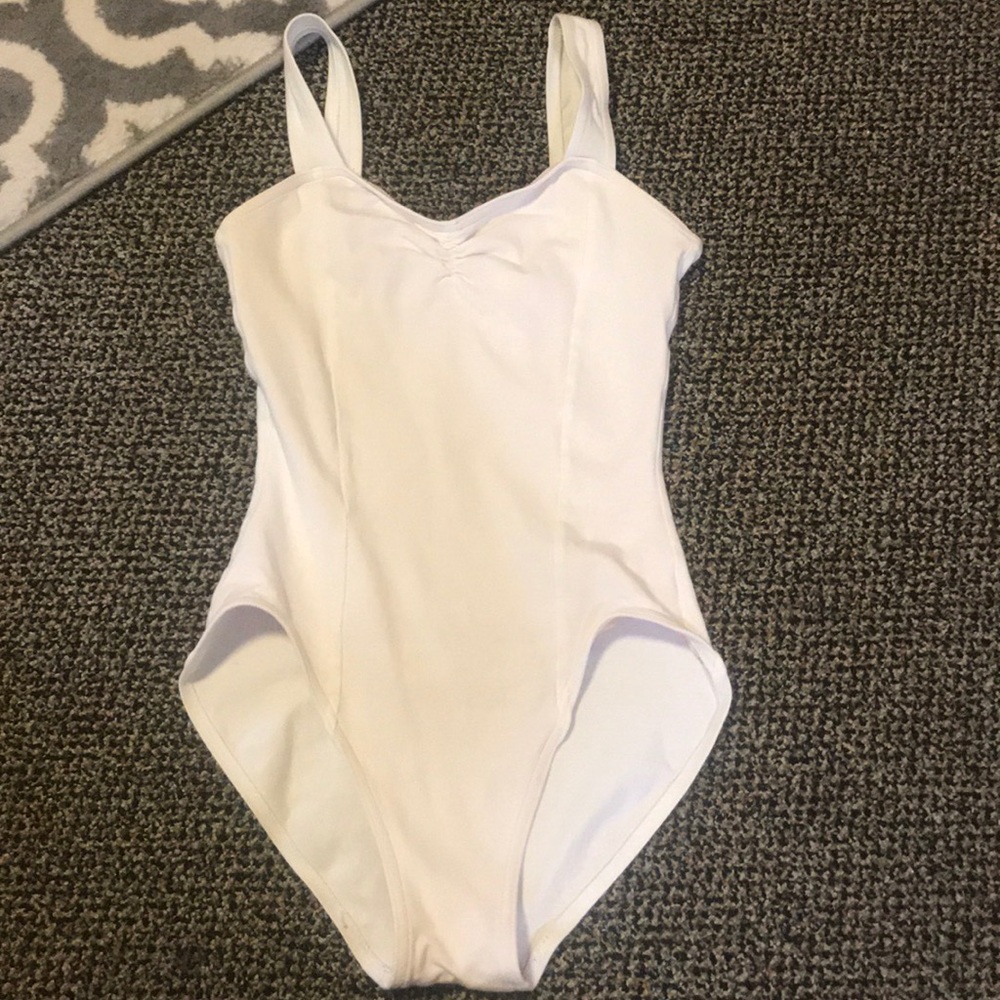 Capezio White Cotton Leotard